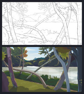 Personal Work - Plein Air illustration